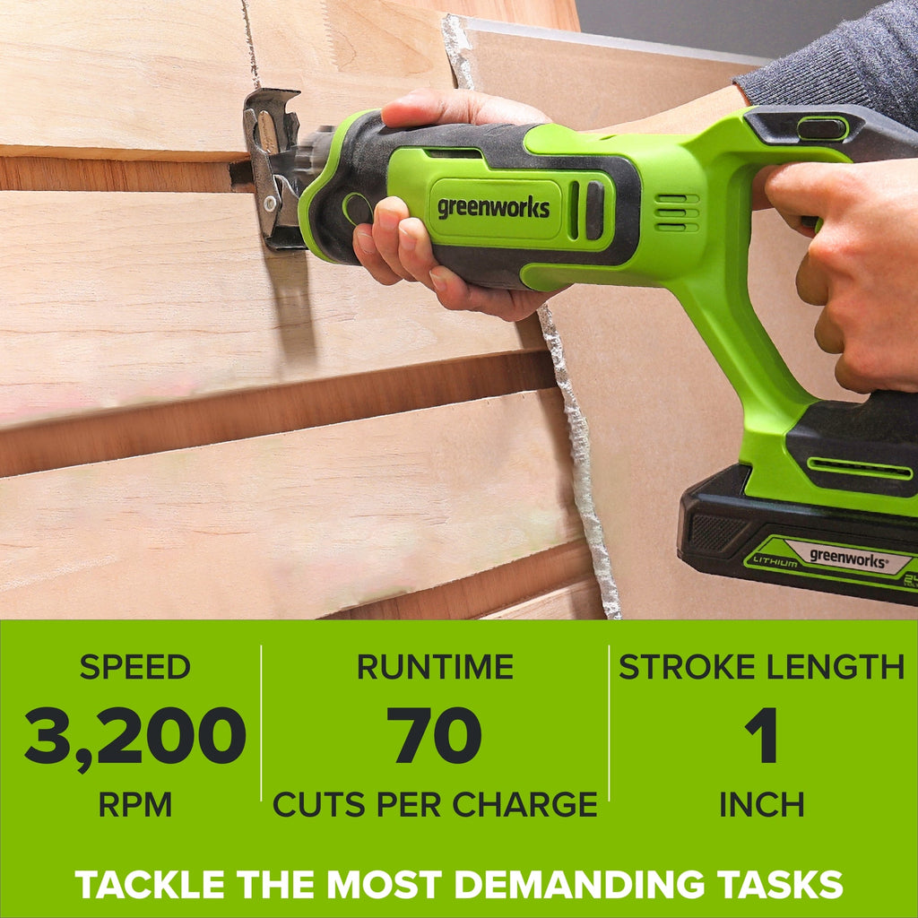 24V Cordless 280 in-lbs Drill/Driver Power Tool 3PC Combo Kit w/ 6-1/2" Circular Saw & 1-1/4" Reciprocating Saw : (2) 2.0Ah USB-C Battery, (2) 30W USB-C Charger, (2) 3' 100W USB-C Cable