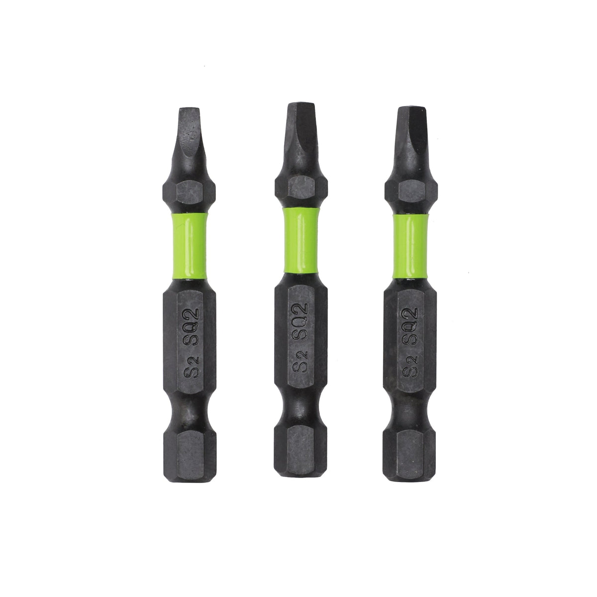 Pro 3-PC  S2 2” Impact Rated Bits - Square (#2)