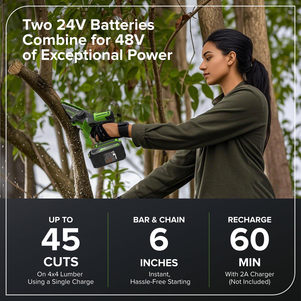 24V 6" Gen 2 Cordless Battery Brushless Pruner Saw (Tool Only)