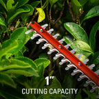 40V 24" Cordless Battery Hedge Trimmer w/ 2.0 Ah USB Battery & Charger