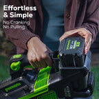 RENEWED 80V 750CFM Cordless Battery Leaf Blower: 2.5 Ah Battery and Charger