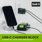 24V 3.5-Gal AC/DC Wet/Dry Vacuum: 4.0 Ah USB-C Battery and 30W Charger
