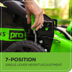 80V 21" GEN 2 Cordless Battery 4-in-1 Push Lawn Mower (Auto Switch): 4.0 Ah Battery and Charger, LM2118