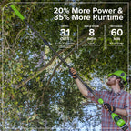 24V 8" Cordless Battery Pole Saw (Tool Only)