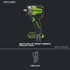 24V PowerAll Pro 400 ft-lb Breakaway Torque 3/8" Impact Wrench, Tool Only
