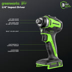 24V Cordless Battery Drill / Driver and Impact Driver Kit: (2) 2.0 Ah Batteries and Charger