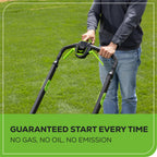 40V 20" Cordless Battery 4-in-1 Push Lawn Mower: 4.0 Ah Battery and 2A Charger, LM2054