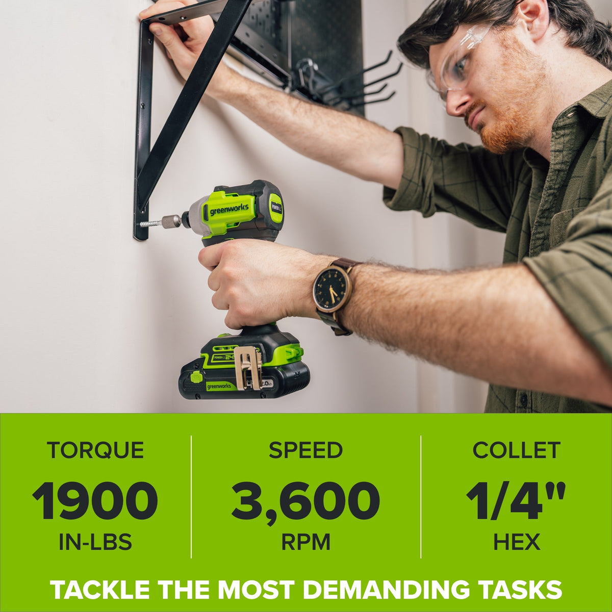 24V Cordless 280 in-lbs Drill/Driver Power Tool 5PC Combo Kit: (2) 2.0 Ah USB-C Batteries, 30W USB-C Charger Block, and 3' 100W USB-C Cable