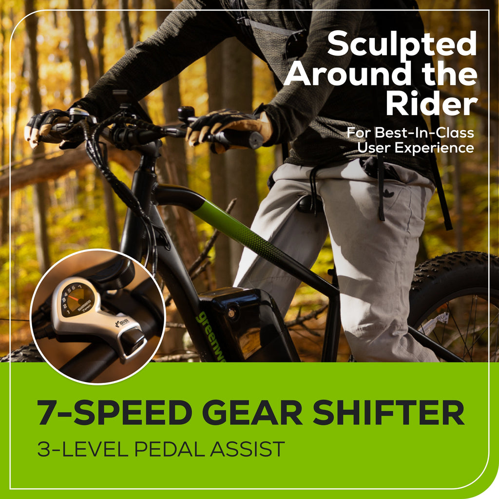 60V VENTURE Series 26" Fat Tire Electric Mountain Bike, 5Ah Battery and Charger