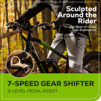 60V VENTURE Series 26" Fat Tire Electric Mountain Bike, 5Ah Battery and Charger