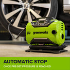 24V PowerAll Dual-Power Inflator/Deflator, with Pinch Valve Adaptor, Sports Ball Needle, Brass Presta Valve Adaptor, and Narrow Pinch Valve Nozzle