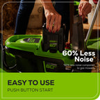 60V 21" Cordless Battery Push Lawn Mower w/ 5.0Ah Battery & Charger, LM2116