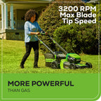 80V 21" Cordless Battery 4-in-1 Push Mower and 730CFM Leaf Blower Combo Kit, (1) 4.0 Ah Battery and (1) Rapid Charger